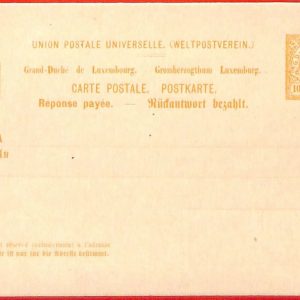 aa1841 -  LUXEMBOURG  - POSTAL HISTORY - Double STATIONERY CARD  Michel # P34