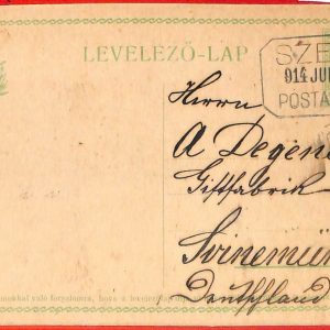 aa2012 - HUNGARY Ungarn - POSTAL HISTORY -  STATIONERY CARD to Swinemünder 194