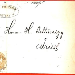 aa1963 - AUSTRIA Hungary - POSTAL HISTORY - COVER from Tétény to TRIEST