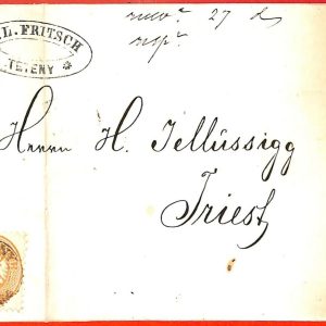 aa2009  - AUSTRIA Hungary - POSTAL HISTORY - COVER from Tétény to TRIEST