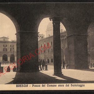 ae4092 - CARTOLINA  D'EPOCA - Brescia Città - Piazza del Comune  1914