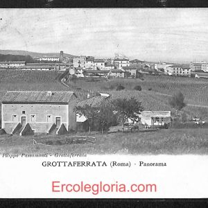 ad8244 - CARTOLINA D'EPOCA - Roma Provincia - Grottaferrata  1908