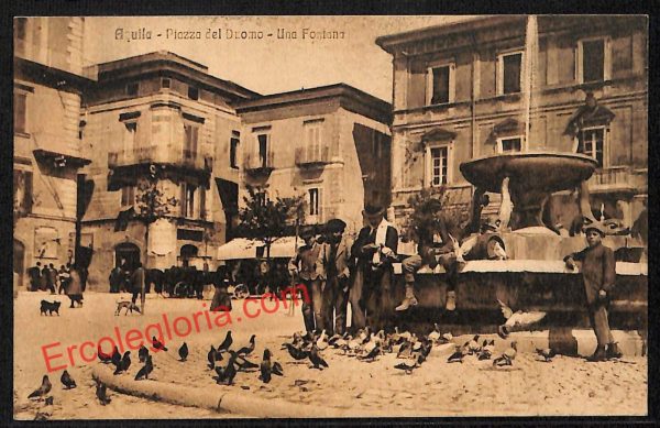 ag5429 - CARTOLINA D'EPOCA - L'Aquila Città - Piazza del Duomo