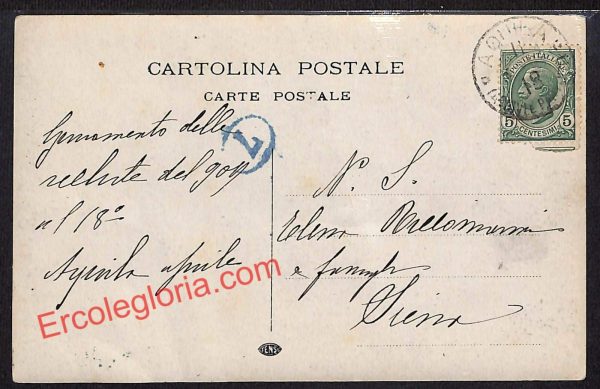 ag5445 - CARTOLINA D'EPOCA - L'Aquila Città - immagine 2