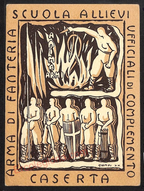 ae4606 - CARTOLINA D'EPOCA - Caserta Città - Scuola Allievi