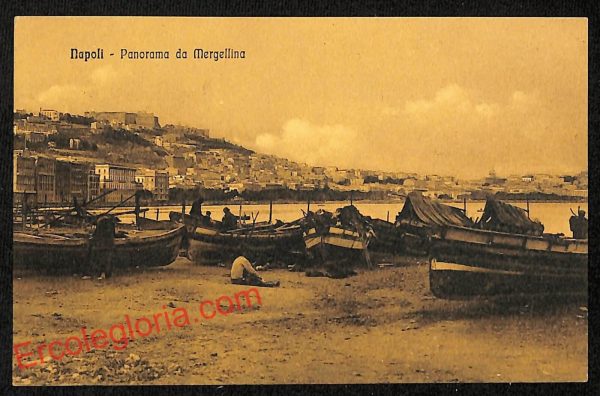 ag9871 - CARTOLINE D'EPOCA - Napoli Citta - Panorama da Mergellina