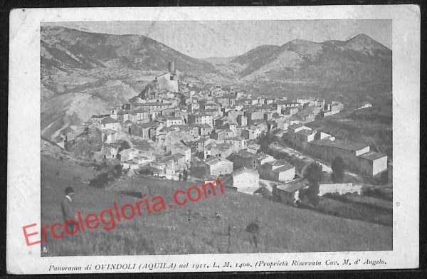 ag5506 - CARTOLINA D'EPOCA - L'Aquila Provincia - Ovindoli   1912