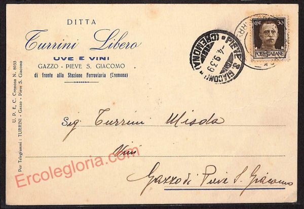ae5567 - CARTOLINA D'EPOCA - Cremona Provincia - Pieve San Giacomo