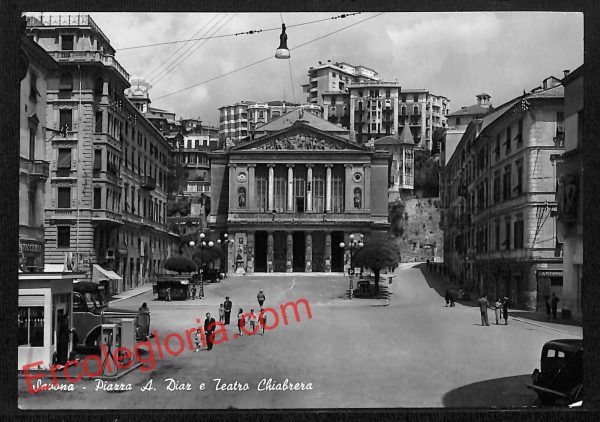 ai4935 - CARTOLINA D'EPOCA - Savona Città - Teatro Chiabrera