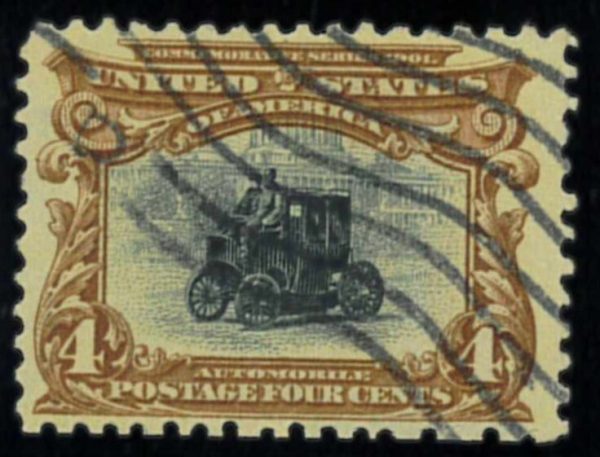 P4383 C - USA , ELECTRICAL CAR, YVERT 140 , USED, NICE CENTERING