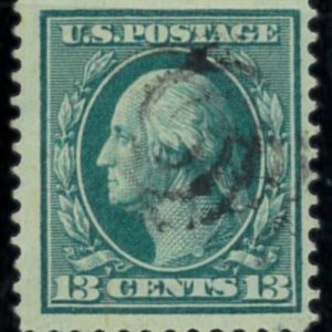 P4385 F - USA ,  DEFINITIVE 1908 WHASHINGTON 13 CENT, TOP IMPERF.