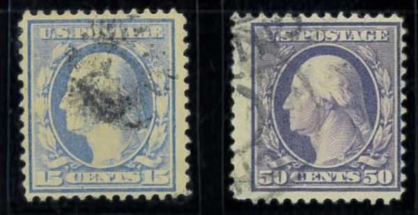 P4385 G - USA , 1908 , DEFINITVE 15c. 18c.  FINE USED