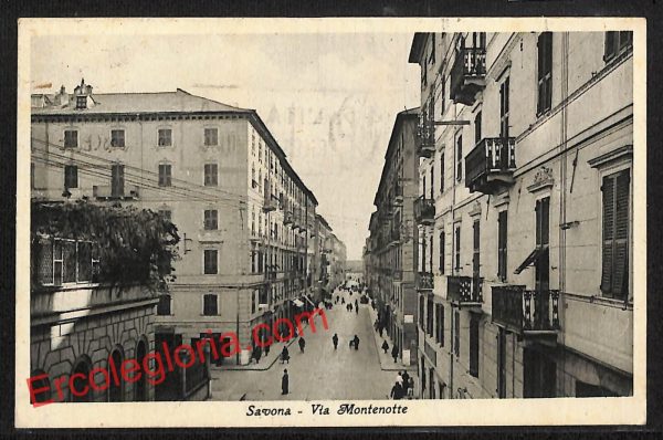 ai4936 - CARTOLINA D'EPOCA - Savona Città - Via Montenotte