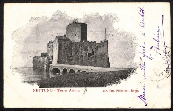 ad8416 - CARTOLINA D'EPOCA - Roma Provincia - Nettuno  1901