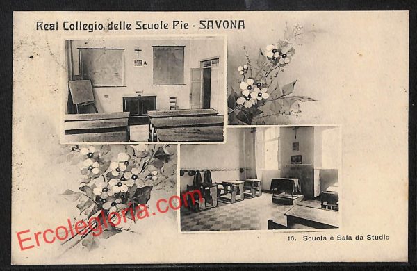 ai4937 - CARTOLINA D'EPOCA - Savona Città - Real Collegio delle Scuole Pie