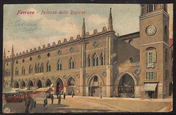 ae6052 - CARTOLINA D'EPOCA - Ferrara Città - Palazzo della Ragione