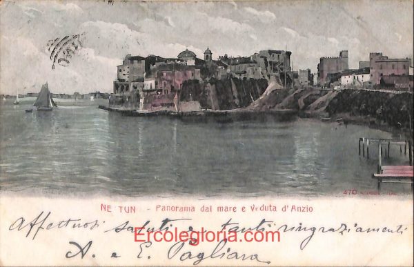 ad8427 - CARTOLINA D'EPOCA - Roma Provincia - Nettuno  1904
