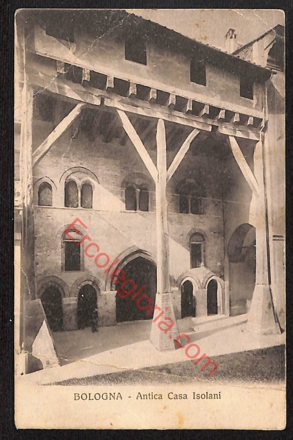 ae2367 - CARTOLINA  D'EPOCA - Bologna Città - Antica Casa Isolani