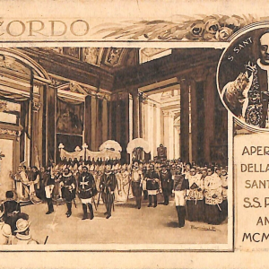 ad7633 - CARTOLINA D'EPOCA - Roma- Apertura della Porta Santa Da S. PIO XI Anno