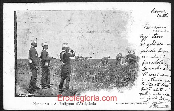 ad8430 - CARTOLINA D'EPOCA - Roma Provincia - Nettuno 1901