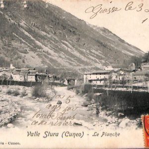 ab4808 -  CARTOLINA  D'EPOCA -  Cuneo Provincia -  VALLE STURA 1907