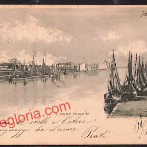 ah7245 - CARTOLINA  D'EPOCA - Pescara Città -Il Fiume Pescara