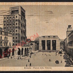 ae4094 - CARTOLINA  D'EPOCA - Brescia Città - Piazza della Vittoria  1940