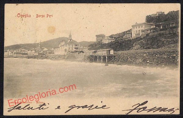 ag4710 - CARTOLINA D'EPOCA - Imperia Provincia - Oneglia   1902