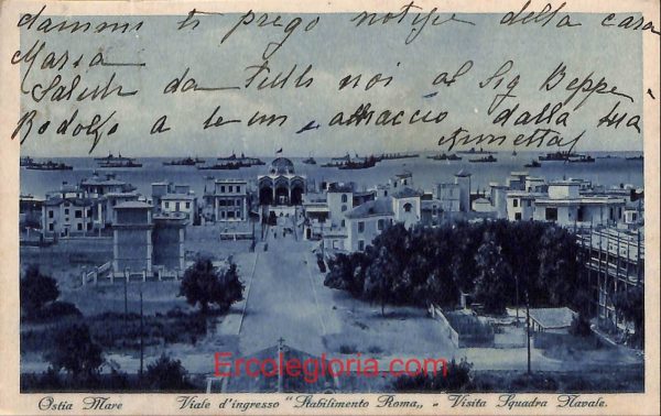 ad8471 - CARTOLINA D'EPOCA - Roma Provincia - Ostia