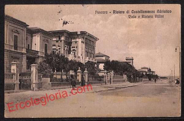 ah7264 - CARTOLINA  D'EPOCA - Pescara Città - Viale e Riviera Villini