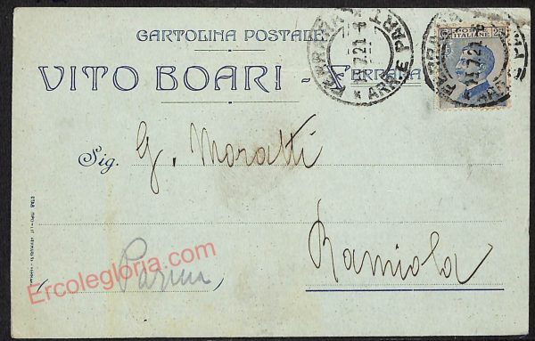 ae6076 - CARTOLINA D'EPOCA - Ferrara Città - Vito Boari  1921