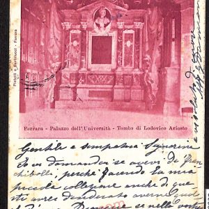 ae6081 - CARTOLINA D'EPOCA - Ferrara Città - Palazzo dell' Università  1901