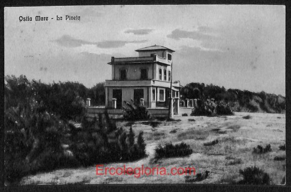ad8483 - CARTOLINA D'EPOCA - Roma Provincia - Ostia  1927