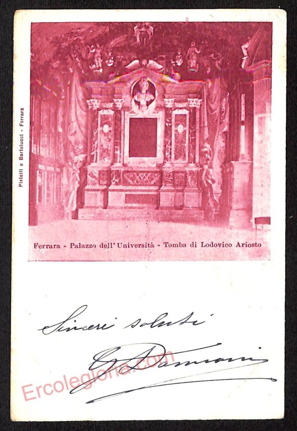 ae6088 - CARTOLINA D'EPOCA - Ferrara Città - Palazzo dell' Università