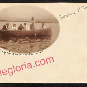 ag6662 - CARTOLINA D'EPOCA - Lucca Provincia - Lago di Massaciuccoli