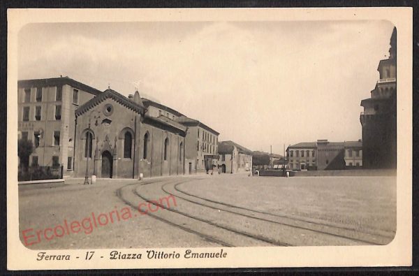 ae6095 - CARTOLINA D'EPOCA - Ferrara Città - Piazza Vittorio Emanuele