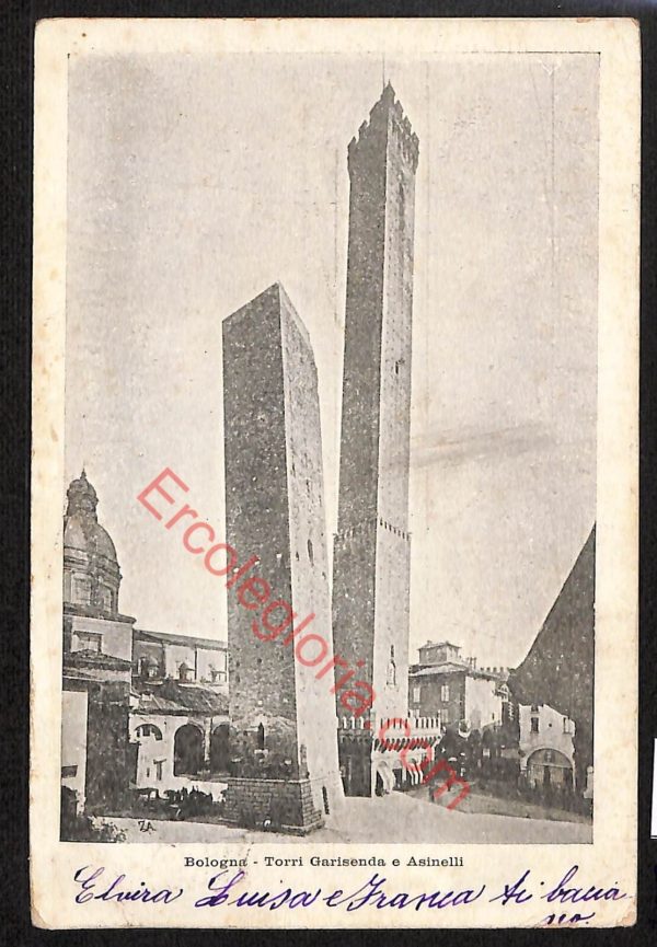 ae2397 - CARTOLINA  D'EPOCA - Bologna Città - Torri Garisenda