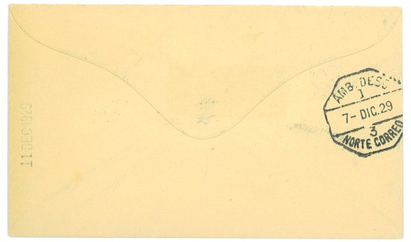 P3724 - AIRMAIL , SPAIN. 7.12.1929 FLIGHT SAN SEBASTIAN BIRMINGHAM - immagine 2