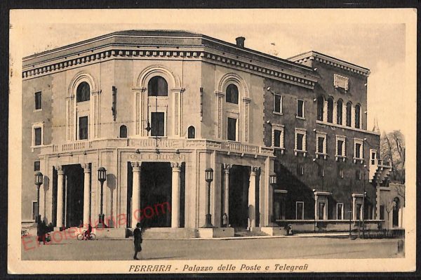 ae6098 - CARTOLINA D'EPOCA - Ferrara Città - Palazzo delle Poste e Telegrafi