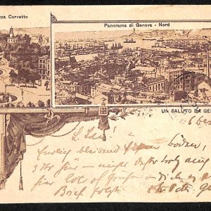 ad0435 - CARTOLINA  D'EPOCA- Genova Città - Piazza Corvetto 1895
