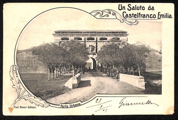 ad0457 - CARTOLINA  D'EPOCA - Modena Provincia - Castelfranco Emilia  1901