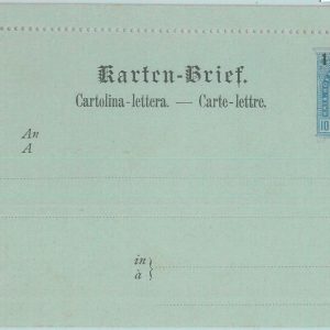 88855 - AUSTRIAN LEVANT  - POSTAL HISTORY -  Stationery Letter Card # K3 19890