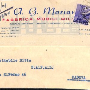 ac3989 - CARTOLINA D'EPOCA - Milano Provincia - CESANO MADERNO   1949