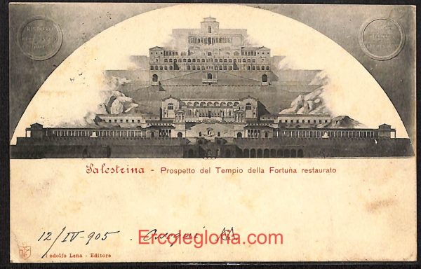 ad8501 - CARTOLINA D'EPOCA - Roma Provincia - Palestrina  1905