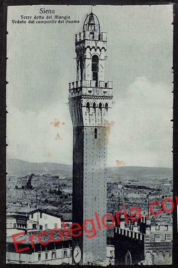ai5259 - CARTOLINA D'EPOCA - Siena Città - Torre detta del Mangia