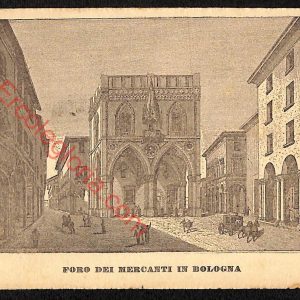 ae2420 - CARTOLINA  D'EPOCA - Bologna Città - Foro dei Mercanti  1901