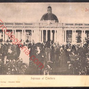 ae2435 - CARTOLINA  D'EPOCA - Bologna Città - Ingresso al Cimitero  1903