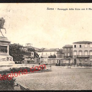 ai5280 - CARTOLINA D'EPOCA - Siena Città - Monumento a Garibaldi