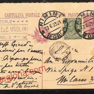 ai0839 -  STORIA POSTALE - Rimini Città - Avv. Michele Ugolini