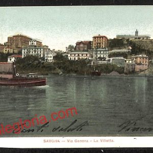 ai4943 - CARTOLINA D'EPOCA - Savona Città - Via Genova